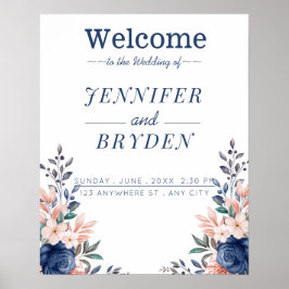 Sommergarten Hochzeit der Wasserfarben Poster