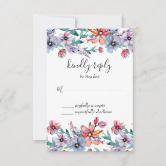 Sommergarten Hochzeit der Wasserfarben RSVP Karte