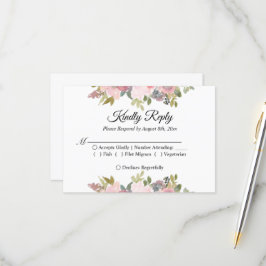 Sommergarten Hochzeit der Wasserfarben RSVP Karte