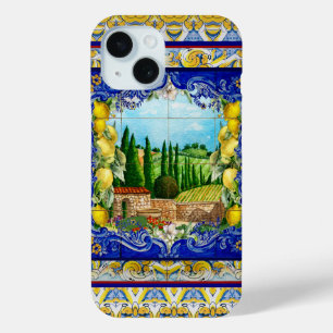 Sommergarten Italienisch Majolica blauen Fliesen Z Case-Mate iPhone Hülle