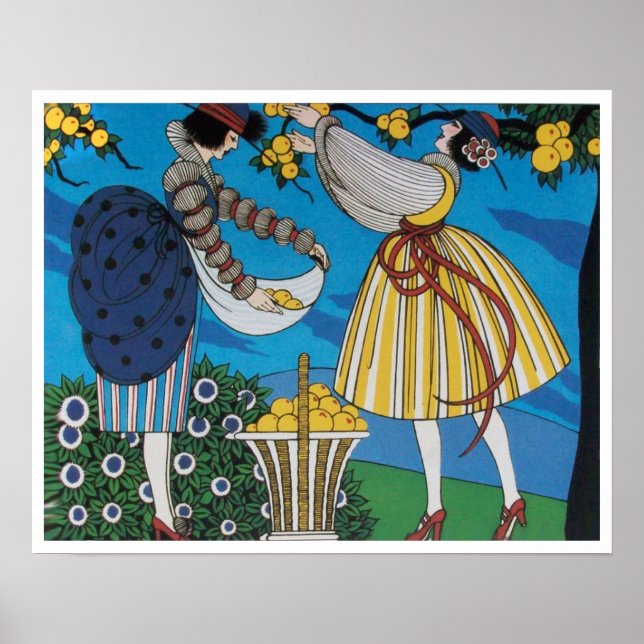 SOMMERGARTEN / MODERNE KOSTENDESIGNER POSTER (Vorne)