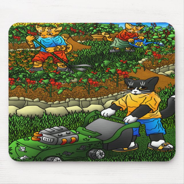Sommergarten Mousepad (Vorne)