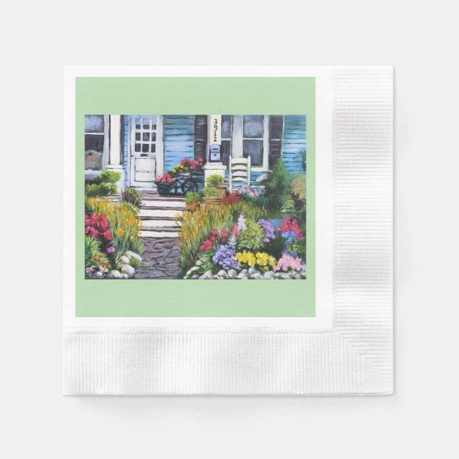 Sommergarten Serviette (Vorderseite)