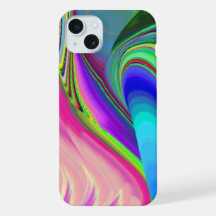 Sommergefühl , Abstrakte 3D Regenbogenkunst iPhone 15 Plus Hülle