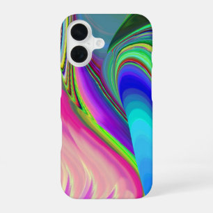 Sommergefühl , Abstrakte 3D Regenbogenkunst iPhone 16 Hülle