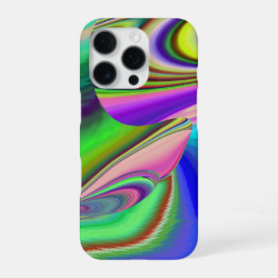 Sommergefühl , Abstrakte 3D Regenbogenkunst iPhone 16 Pro Hülle
