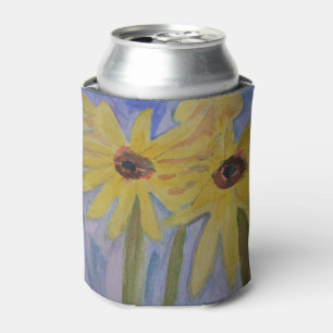 Sommergelbe Sonnenblumen können kühler Dosenkühler