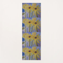 Sommergelbe Sonnenblumen Yogamatte