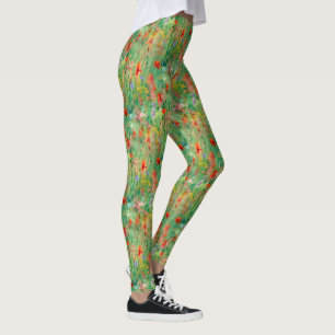 Sommerglorie Wiesenblumen Tapete Leggings