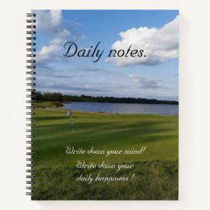 Sommergolfplatz Foto täglich Notizbuch