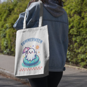 SommerHalloween Holiday Pastel Ghost Tragetasche