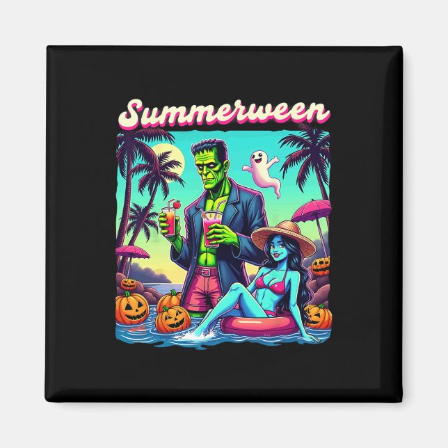 SommerHalloween Zombie Frankenstein Bo Magnet (Vorne)