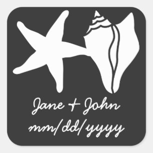 Sommerhäuschen in schwarzem Sticker