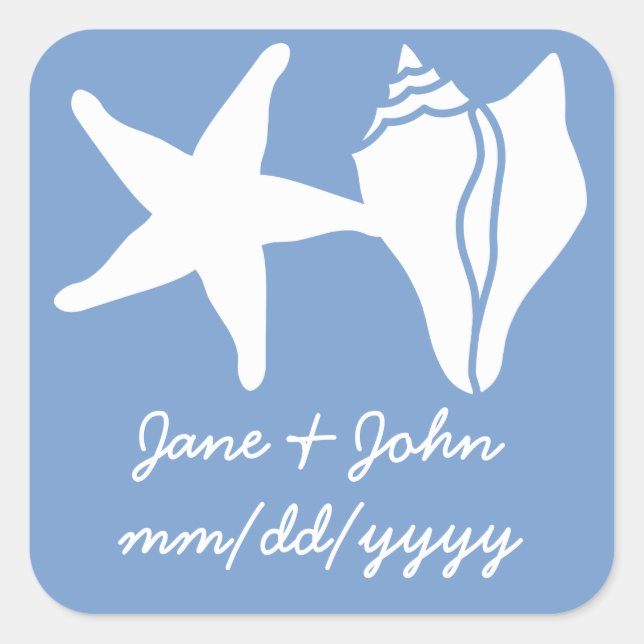 Sommerhäuser in Periwinkle Sticker (Vorderseite)