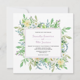 Sommerhitze Blume Hochzeit mit UAWG Einladung