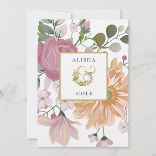 Sommerhochzeit der Blume Einladung