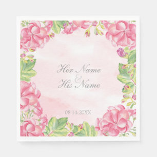 Sommerhochzeit der Blume Serviette
