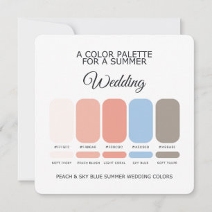 Sommerhochzeit Farbpalette 2026 Karte
