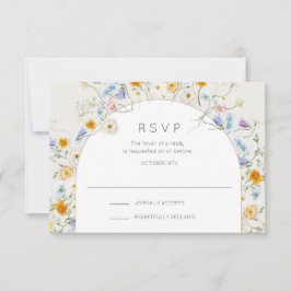 Sommerhochzeit im Wildblume Garden RSVP Karte