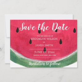 Sommerhochzeit retten Terminkalender Wassermelone Save The Date