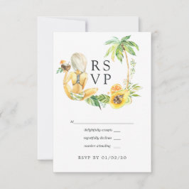 Sommerhochzeit RSVP Karte