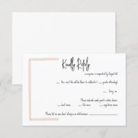 Sommerhochzeit RSVP-Karte