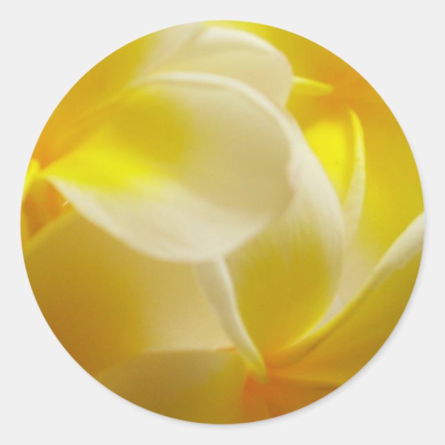 Sommerhochzeit Runder Aufkleber (Vorderseite)