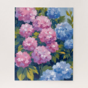 Sommerhortensien   Rosa und blaue Küstenblumen