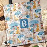 Sommerhunde Personalisiertes Monogramm Muster Tasche<br><div class="desc">Unsere Sommertote-Tasche, perfekt für Hundefreunde! Diese farbenfrohe Tasche weist ein spielerisches Hundemuster auf und ist personalisiert mit dem Monogramm-Initial. Es ist perfekt für einen Tag am Strand, Pool, oder für das Laufen von Geschäften und Einkaufen. Das geräumige Interieur eignet sich hervorragend für Handtücher, Sonnenschutzmittel und Snacks. Die robusten Gurte sorgen...</div>