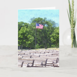 SOMMERKARTE: Lake Harriet, "Benches & Flag"_ Karte