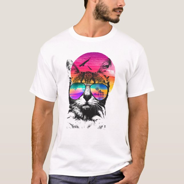 Sommerkatze auf der Insel T-Shirt (Vorderseite)