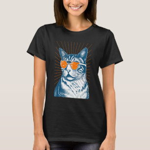 Sommerkatze in Sonnenbrille, Katzenliebhaber, Katz T-Shirt