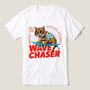 Sommerkatzen-Wellenjäger - Cooles Surf-Katzen-Gesc Tri-Blend Shirt