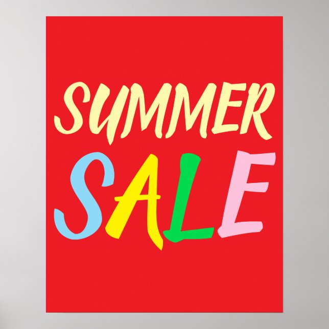 Sommerkauf, Boutique Verkauf Poster (Vorne)