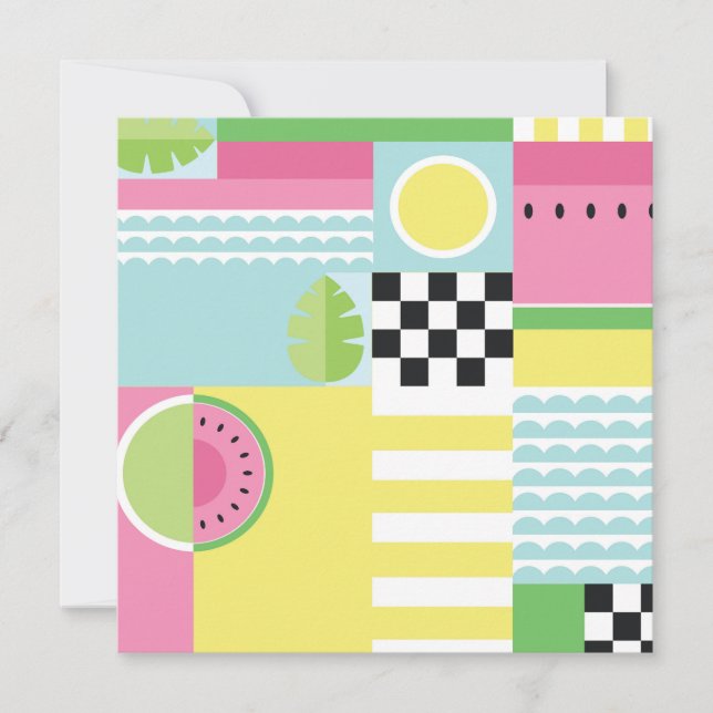 Sommerkleidung, buntes Mosaik (Vorderseite)