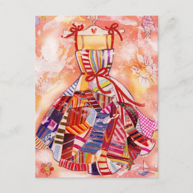 Sommerkleidung Postkarte (Vorderseite)