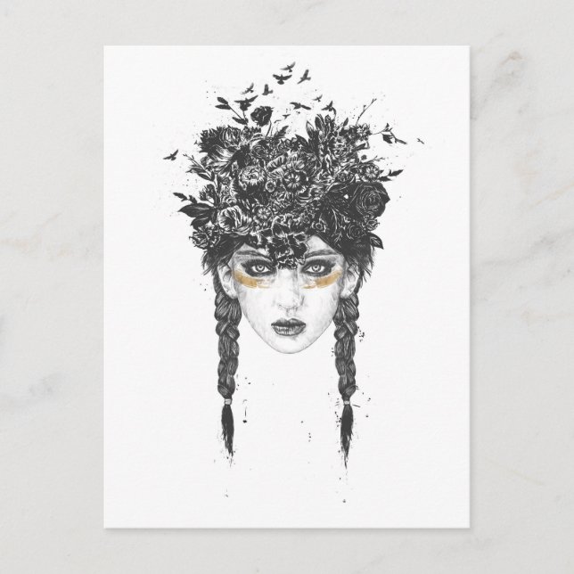 Sommerkönigin Postkarte (Vorderseite)