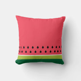 Sommerkorallen Rosa Grünes Wassermelone Kissen