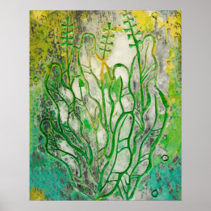 Sommerkräutern, wilde Blume Blumengelb Poster