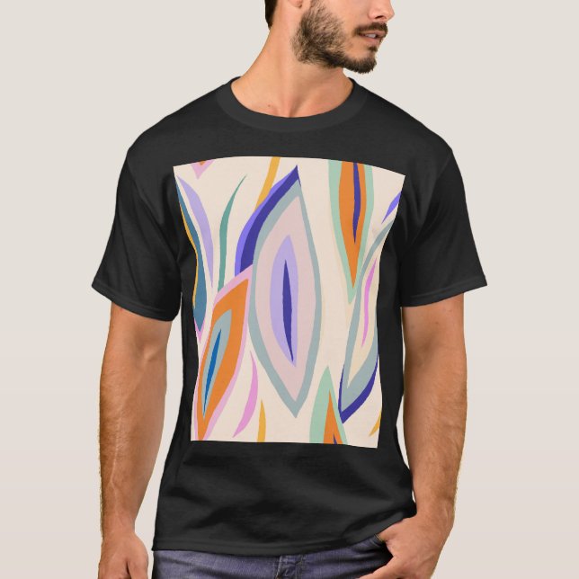 Sommerkunst: Kreatives Muster T-Shirt (Vorderseite)