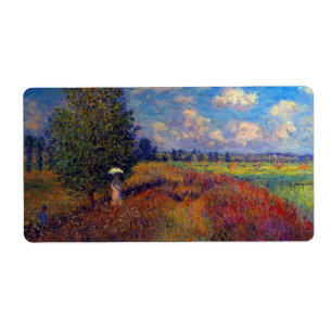 Sommerkunstimpressionist-Mohnblumenfelder durch