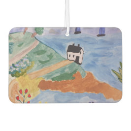 Sommerküste und Blume Air Freshener Autolufterfrischer