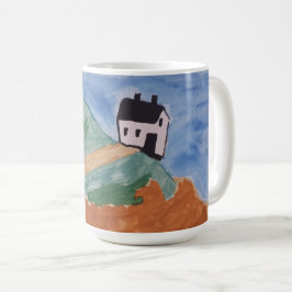 Sommerküste und Blume Kaffeetasse