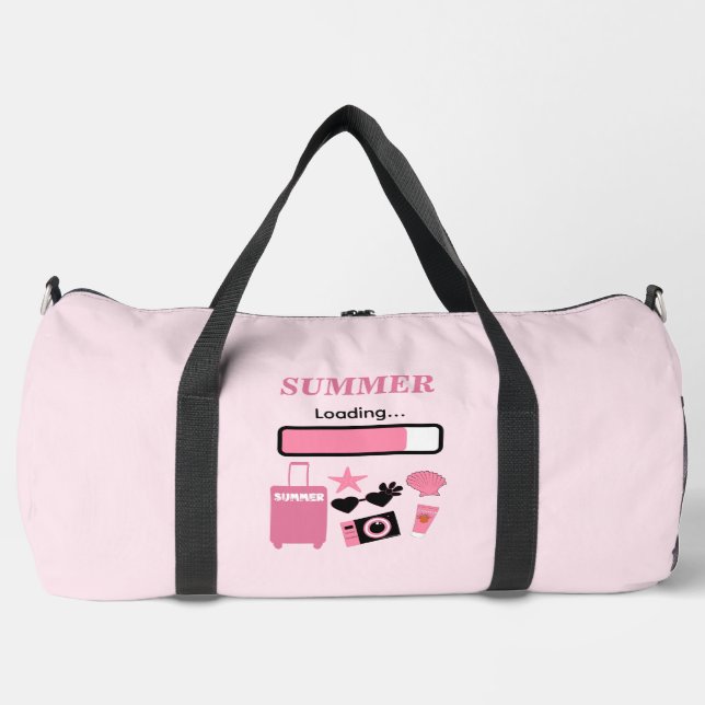 Sommerladung Rosa Duffle Bag (Vorderseite)