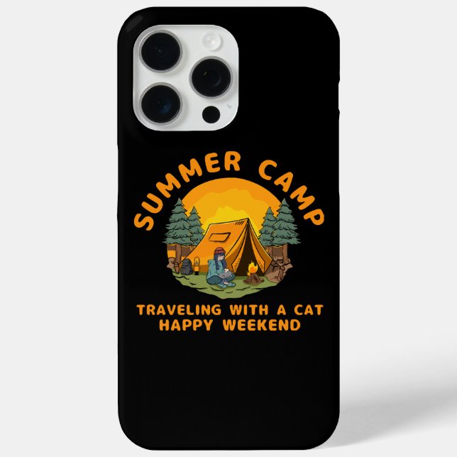 Sommerlager mit Katze Case-Mate iPhone Hülle (Rückseite)