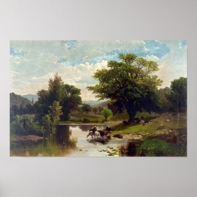 Sommerlandschaft - 1869 poster (Vorne)