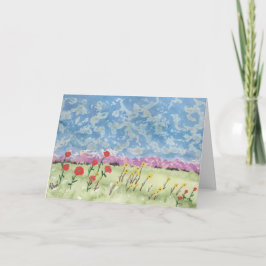 Sommerlandschaft Dankeskarte