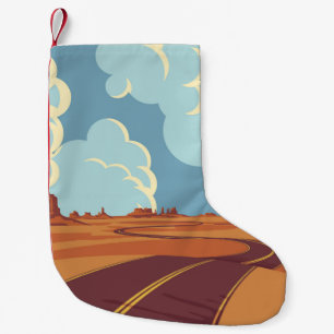 Sommerlandschaft mit einer leeren kurvenreichen St Kleiner Weihnachtsstrumpf