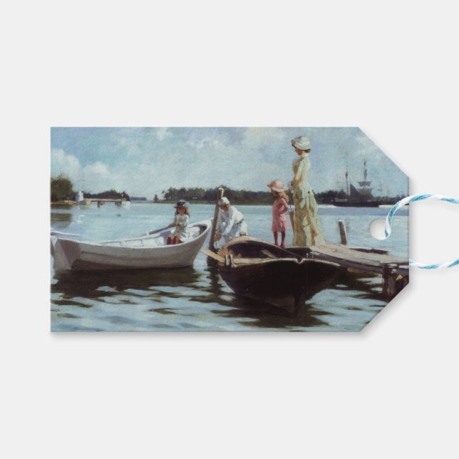 Sommerleben auf den Inseln (von Albert Edelfelt) Geschenkanhänger (Vorderseite (Horizontal))