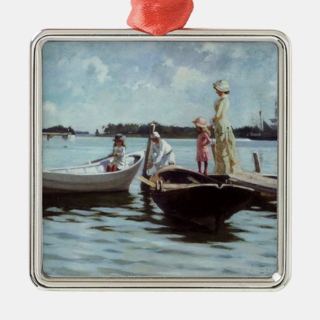 Sommerleben auf den Inseln (von Albert Edelfelt) Ornament Aus Metall (Vorne)